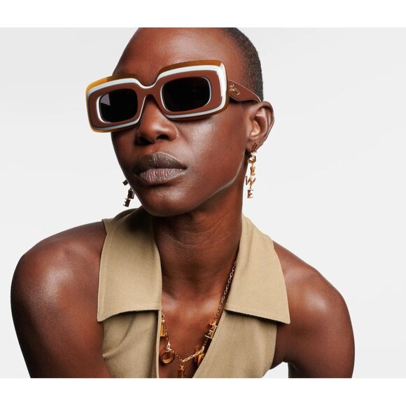 NEW LW40139U 47A, LOEWE SQUAER UNISEX SUNGLASSES LOEWE